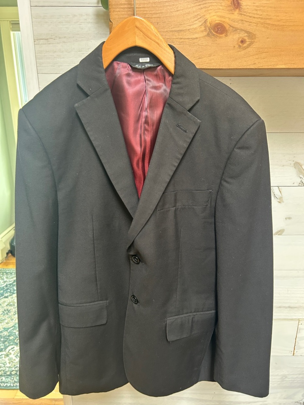 Fellini UOMO Black Blazar, lined